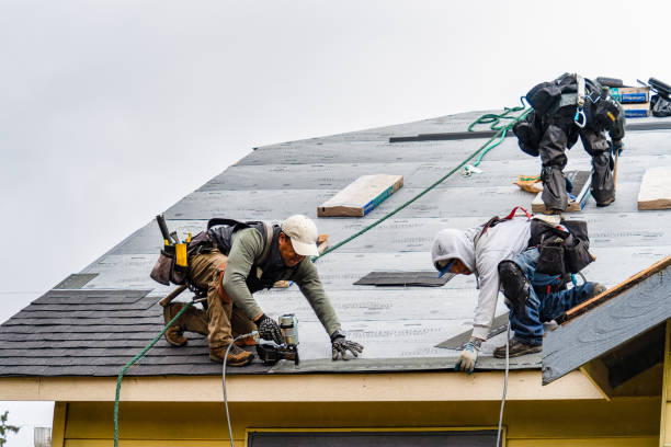 Professional Roofing technician working in Irvington, NJ